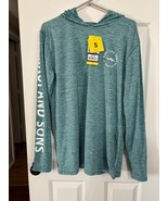 NEW Men&#39;s Maui &amp; Sons Blue Logo Hoodie Sweatshirt Shirt Size Small - $12.38