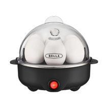 BELLA Rapid Electric Egg Cooker and Poacher with Auto Shut Off for Omelet, Soft, - £15.62 GBP