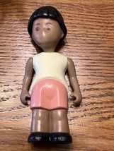 vtg Little Tikes Dollhouse African American Girl Sister Daughter Doll Pink pants - £15.65 GBP