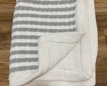 Target Limited Edition Gray White Sweater Sherpa Baby Blanket - £17.41 GBP