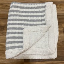 Target Limited Edition Gray White Sweater Sherpa Baby Blanket - £17.41 GBP