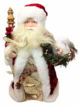 RARE HTF Vintage Jc Penney Santa Claus Christmas Tree Topper 15&quot; Trees T... - £47.16 GBP