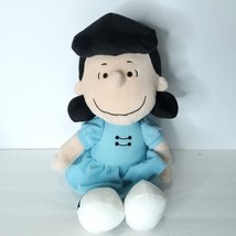 Kohl&#39;s Cares Peanuts Lucy Doll Blue Plush Stuffed 14&quot; Charlie Brown Character - £15.57 GBP