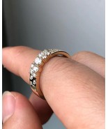 1ct Round Cut Moissanite Engagement Ring, Classic 4-Prong  Thin Solitair... - $99.99
