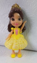 Disney Princess Posable Mini Belle Princess Doll 3.5&quot; Tall - £6.31 GBP
