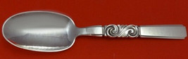 Scroll by Georg Jensen Sterling Silver Dessert Spoon 6 3/4&quot; Vintage Silverware - £225.14 GBP