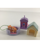 Fisher Price Loving Family Dollhouse Replacement Pet House Bird Cage Cats - £23.18 GBP