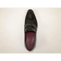 Men's GENIO Genuine Crocodile Embossed Leather Shoes Turkey 120371165 Black image 6