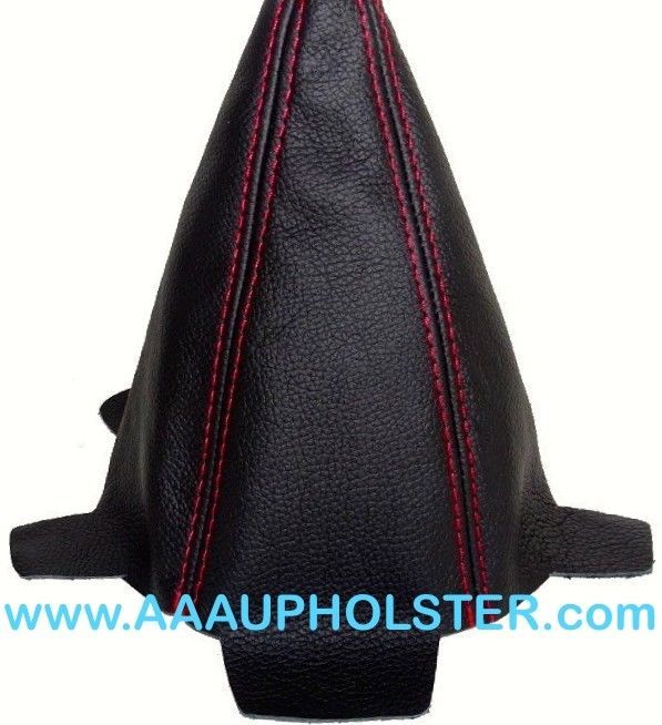 Manual Stick Shift Boot new Real Leather Red Stitch For 2001-05 Honda Civic SI - $17.75