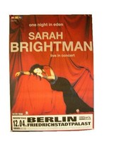 Sarah Brightman Poster Concert Eden Berlin Sara - £70.47 GBP