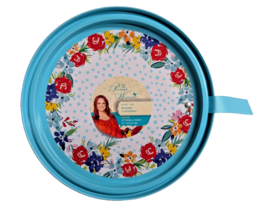 Pioneer Woman Birthday Floral Round Container Tin Plastic 6.75 X 2.56-in... - $11.02
