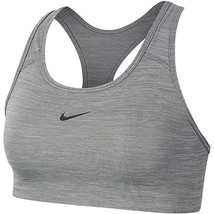 Nike Women&#39;s MED PAD Sports Training Compression Bra Gray BV3636-084 Size Small - £31.46 GBP