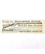 Marlin Repeating Rifle Guns 1885 Advertisement Victorian Firearms ADBN1A14 - $19.99