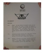 Aerosmith Vintage Press Kit Chronology of Band - $37.03 CAD