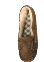 Womens Secret Treasures Tan Suede Moccasin Slipper Shoe Size 9-10 Brown ... - £11.10 GBP