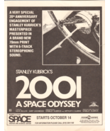 2001 A Space Odyssey 20th Anniversary VTG Flyer Reuben Fleet Center San ... - £9.47 GBP