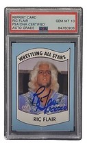 Ric Flair Autografato 1982 Tutti Stars Scheda #27 Wooooo Insc PSA/DNA Auto Gem - £100.79 GBP