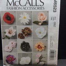 McCalls Crafts Sewing Pattern Fabric Flower M6523 Factory Folded Linda Carr - $10.55