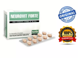100&#39;s NEUROVIT FORTE Vitamin B Complex: B1, B6, B12 High Strength Formul... - £25.91 GBP