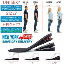 3 Layer Unisex Invisible Height Increase Insoles Heel Lift Taller Shoe Inserts - £27.96 GBP