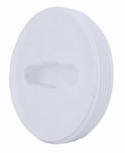 Charlotte Schedule 40, 2” DWV PVC Flush Cleanout Plug - $8.95