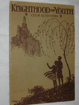 1932 Ncwa Kof Y Knighthood Youth Knight Club Old Meeting Book Child Welfare Pin - £670.36 GBP