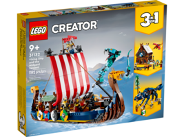 LEGO CREATOR: Viking Ship and the Midgard Serpent (31132) NEW (See Details) - £114.56 GBP