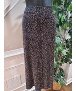 JM Collection Women Black Nylon Short Sleeve Blouse &amp; Long Skirt 2 Pc&#39;s ... - $40.59