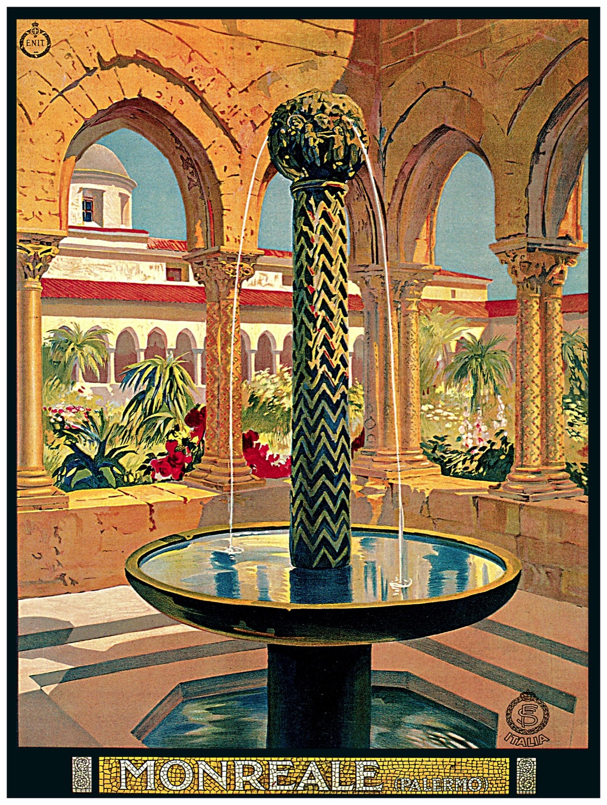 1052 Moreale Palermo Travel Art Decor POSTER.Fountain.Decorate home office. - $17.10+