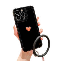Anymob iPhone Black And Orange 3D Love Heart Bracelet Phone Case Shockpr... - £19.50 GBP