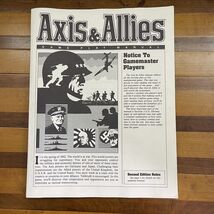 1986 Axis and Allies Game Play Manual - Vintage Milton Bradley 2nd Editi... - $385.15 MXN
