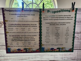 Conjuctions and Preposition Posters Lot of 2 - $15.00