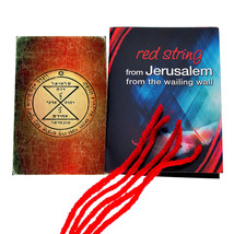 Kabbalah Red String Bracelet x5 from Jerusalem with King Solomon Matching Seal - £11.75 GBP