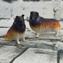 Keenway Rough Collie Dog Figures Couple Male Female - £9.46 GBP