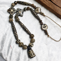 South Asian Antique Pumtek Pyu beads necklace rare patterns Pendants - £194.31 GBP