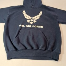 Gildan Dryblend US AIR FORCE Mens Blue Cotton Blend Hoodie Pullover Sweatshirt M image 10