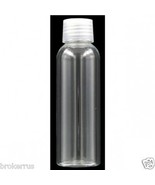 PLASTIC round Shatterproof BOTTLE Clear Airtight Cap Storage 3 oz .4 cup... - €14,19 EUR