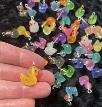 *~10~Piece, Random, Luminous Duck, Resin Charms!~ DIY Jewelry Making~!!! - $10.98