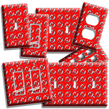 New Jersey Devils Hockey Team Logo Pattern Light Switch Outlet Wall Plates Decor - £9.10 GBP+