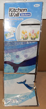 Kitchen Wall Stickers Aluminium Foil 75x45cm Yeeto Dolphins Swimming NIB 221K - £5.92 GBP