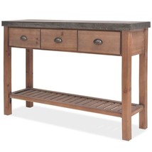 Console Table Solid Fir Wood 122x35x80 cm - £172.37 GBP