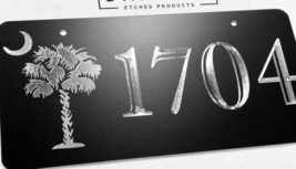 Personalized Custom House Home Number Street Address Palm Tree Metal 6x12 Sign - £19.55 GBP
