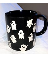 GHOST   Coffee Cocoa Mug  Black and White Autumn Fall Halloween - $182.60 MXN