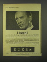 1964 RUKBA Royal United Kingdom Beneficent Association Ad - Malcom Sargent - £14.45 GBP