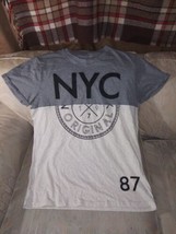 Aeropostale Men M T Shirt NYC Original 87 100% Cotton Applique 100% Polyester... - $17.81