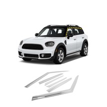 Rain Guards for Mini Countryman 2017-2022 (6PCs) Chrome Finish Tape-On S... - £120.86 GBP