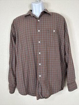 Architect Shirt Men Size L Check Button Up Long Sleeve Pocket - £6.39 GBP