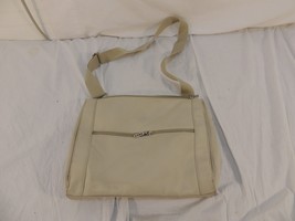 Maxx New York Shoulder Bag/Purse Tan 100% Polyester Zip Top Adjustable 50334 - £12.73 GBP