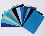 Ultrasuede® ST (Soft) Assorted 6 Piece Blue Blues Aqua 3&quot;x 5&quot; pieces U00... - $4.97