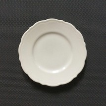 Vintage Syracuse CHINA WHITE SCALLOP EDGE Saucer Plate 5.5&quot; Round - $7.21